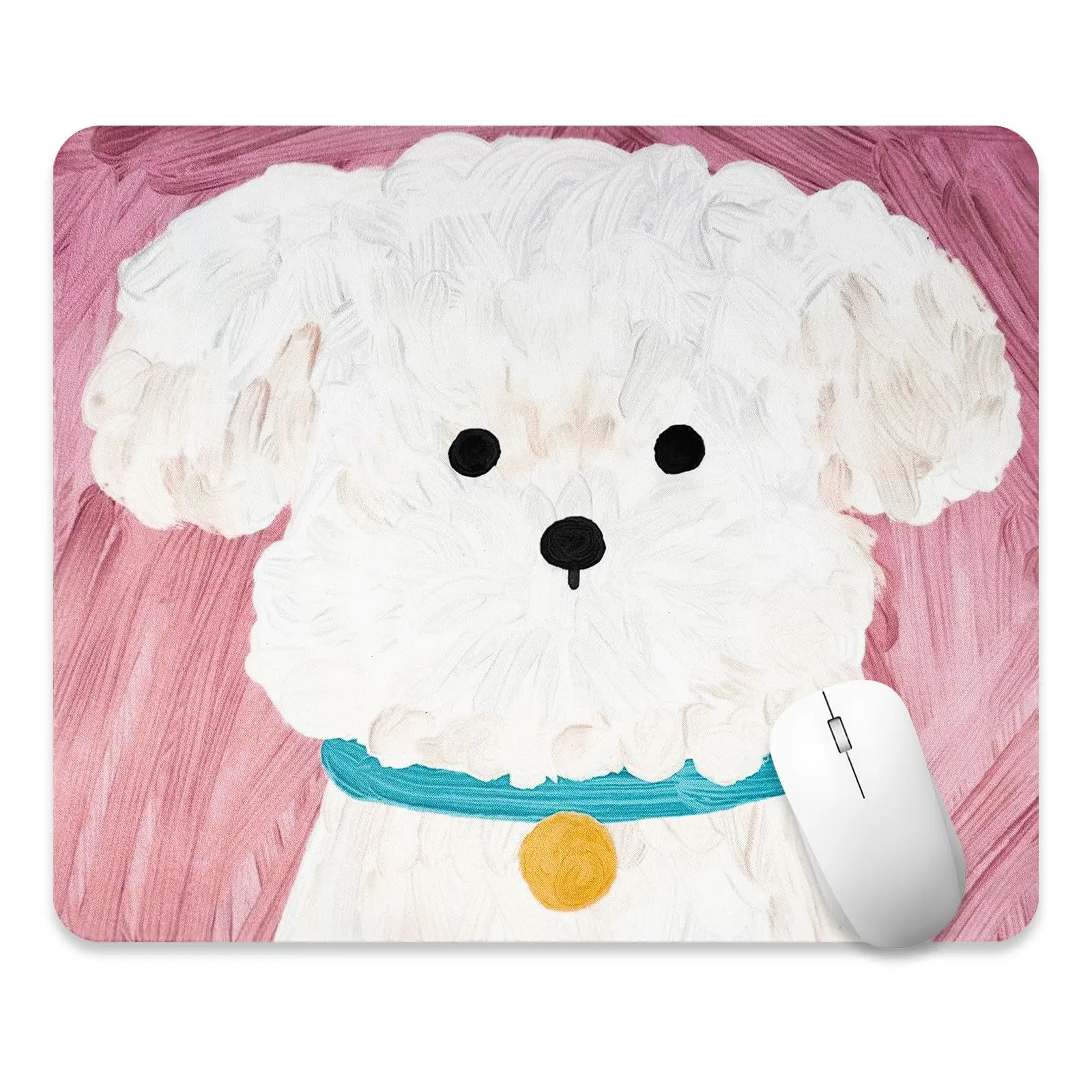 Heißer Verkauf Niedlichen Cartoon Hund Druck Quadratische Mauspads Komfortable Gaming Mousepad Maus Matte Tastatur Matten Schreibtisch Pad 22x18 cm