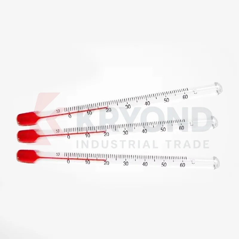 Glass-rod Thermometer with Red Indicator Liquid Model LH-287-T Original Product