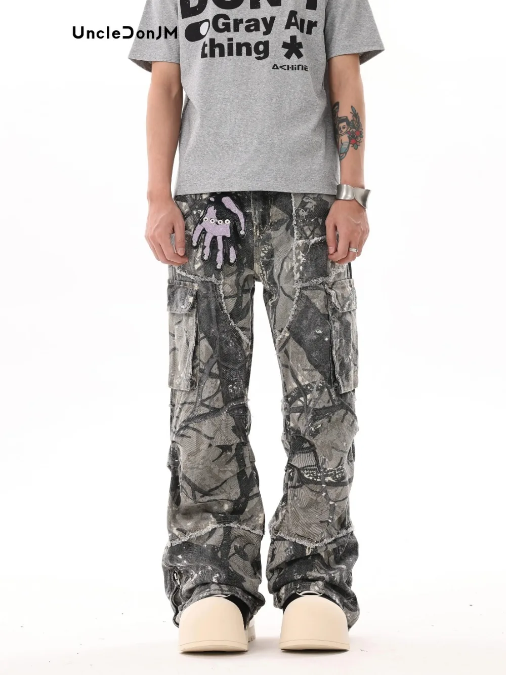 UNCLEDONJM Branches and Leaves Camouflage Forest Camo Colossus Pants Men