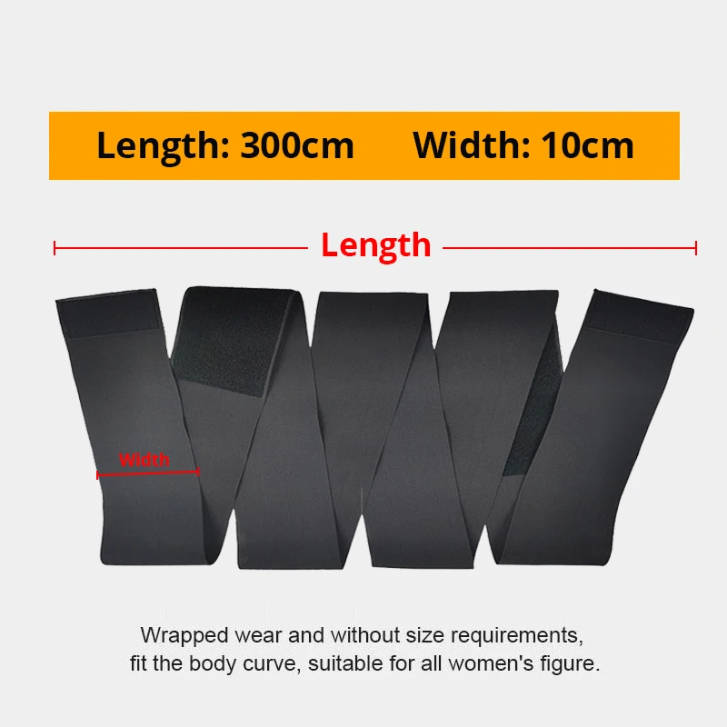 Women Waist Bandage Wrap Trimmer Belt Waist Trainer Shapewear Tummy Control Slimming Fat Burning For Postpartum Sheath Belt