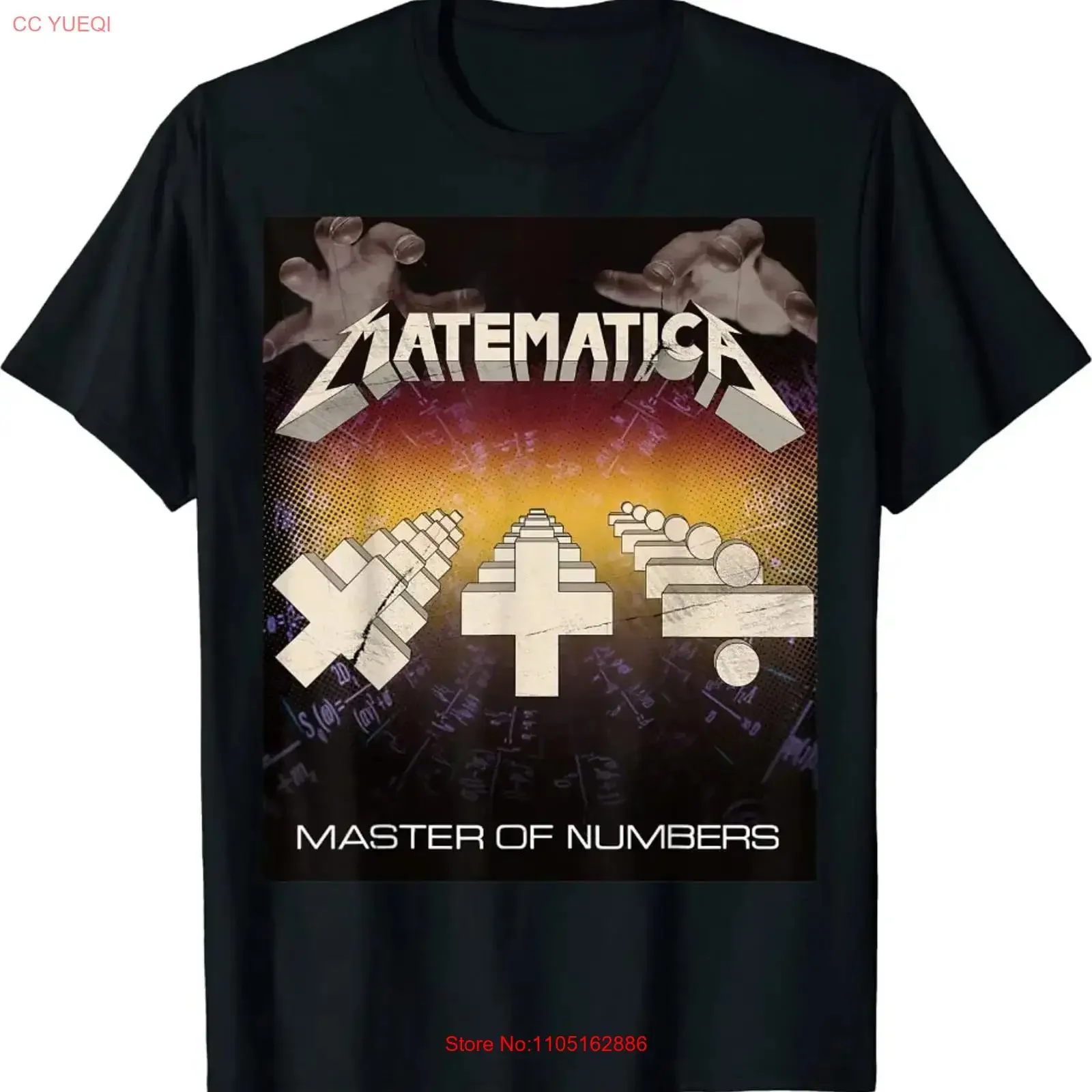 Nuevo LIMITADO Matematica maestro de números profesores de matemáticas marionetas parodia camiseta vintage lavado elegante Casual ligeramente moda
