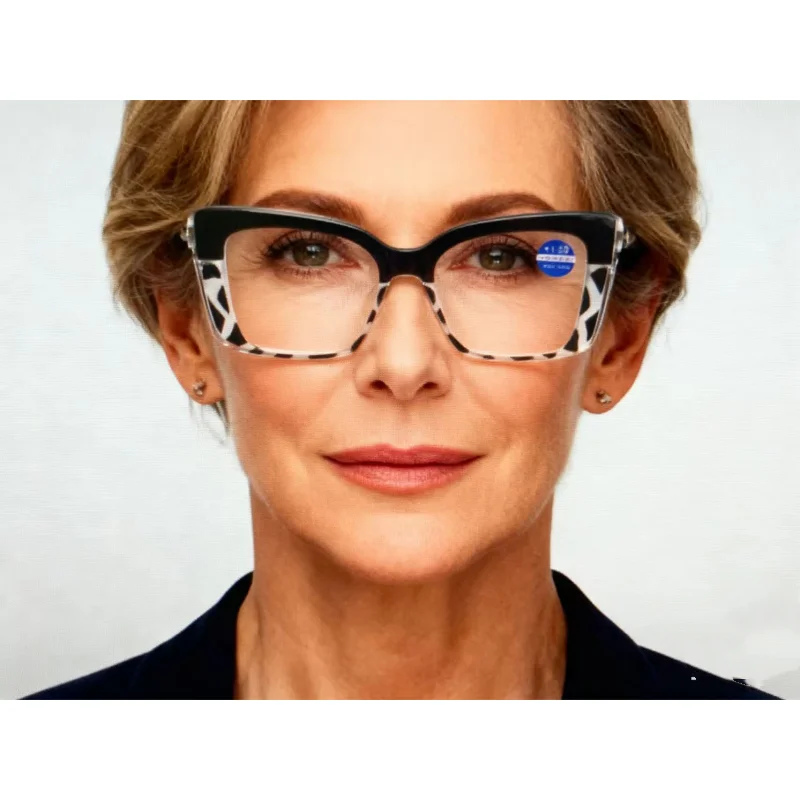 Anti-blue Light Reading Glasses For Women Square Frame Cat Eye Glasses Frame Reading Glasses For Female