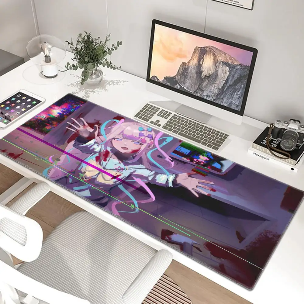 NEEDY GIRL OVERDOSE Anime Mouse Pad Mouse Pad Cute HD Desk Pad Extended Gaming Keyboard Mats Large XXL Gamer Mousepad