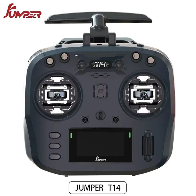 

Jumper T14 2.4Ghz/915Mhz 1W ELRS Remote Control CNC Hall Sensor OLED Display EdgeTX Radio Controller for FPV RC Racer Drone