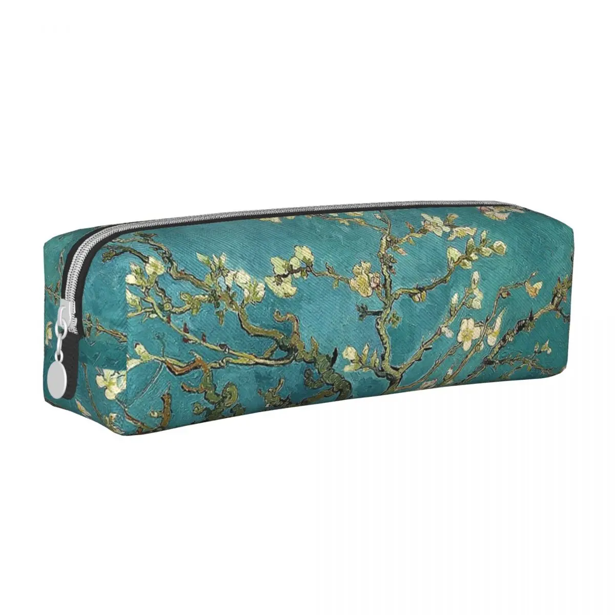 Original Van Gogh Art Restored Blossoming Almond Tree Pencil Cases Pen Holder Bag Kids School Supplies Gift Pencil Pouch