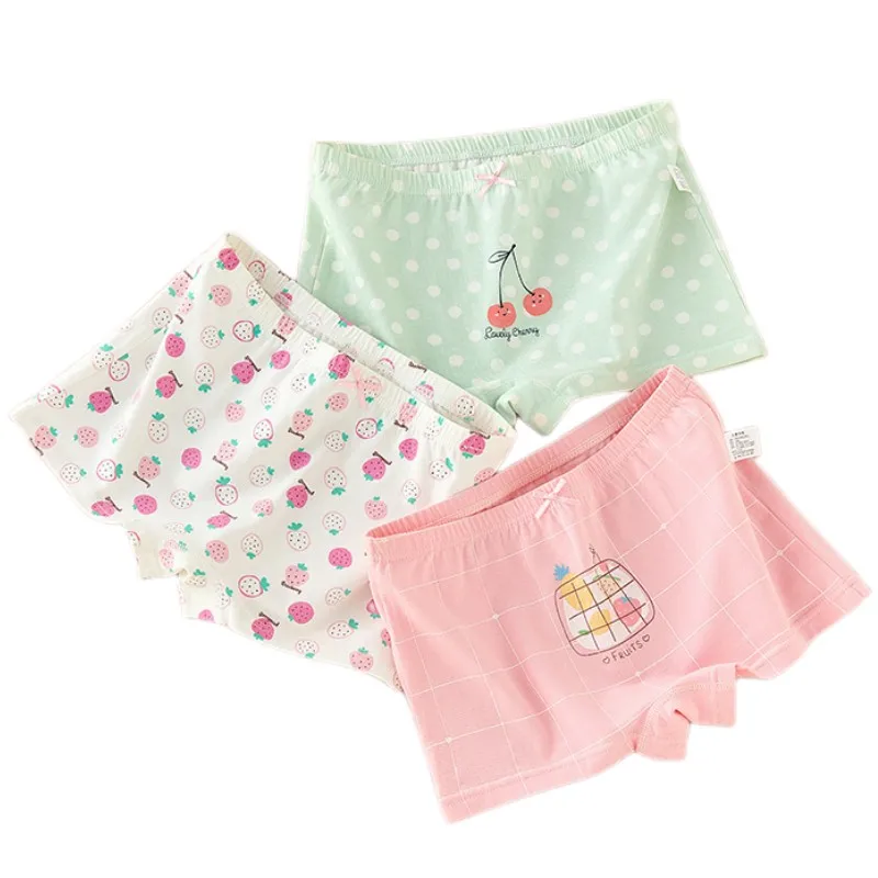 

Girls Pure Cotton Underwear Class A Kids Briefs Boxers Children's Boxer Shorts Cute Bright Prints Briefs Underpanties