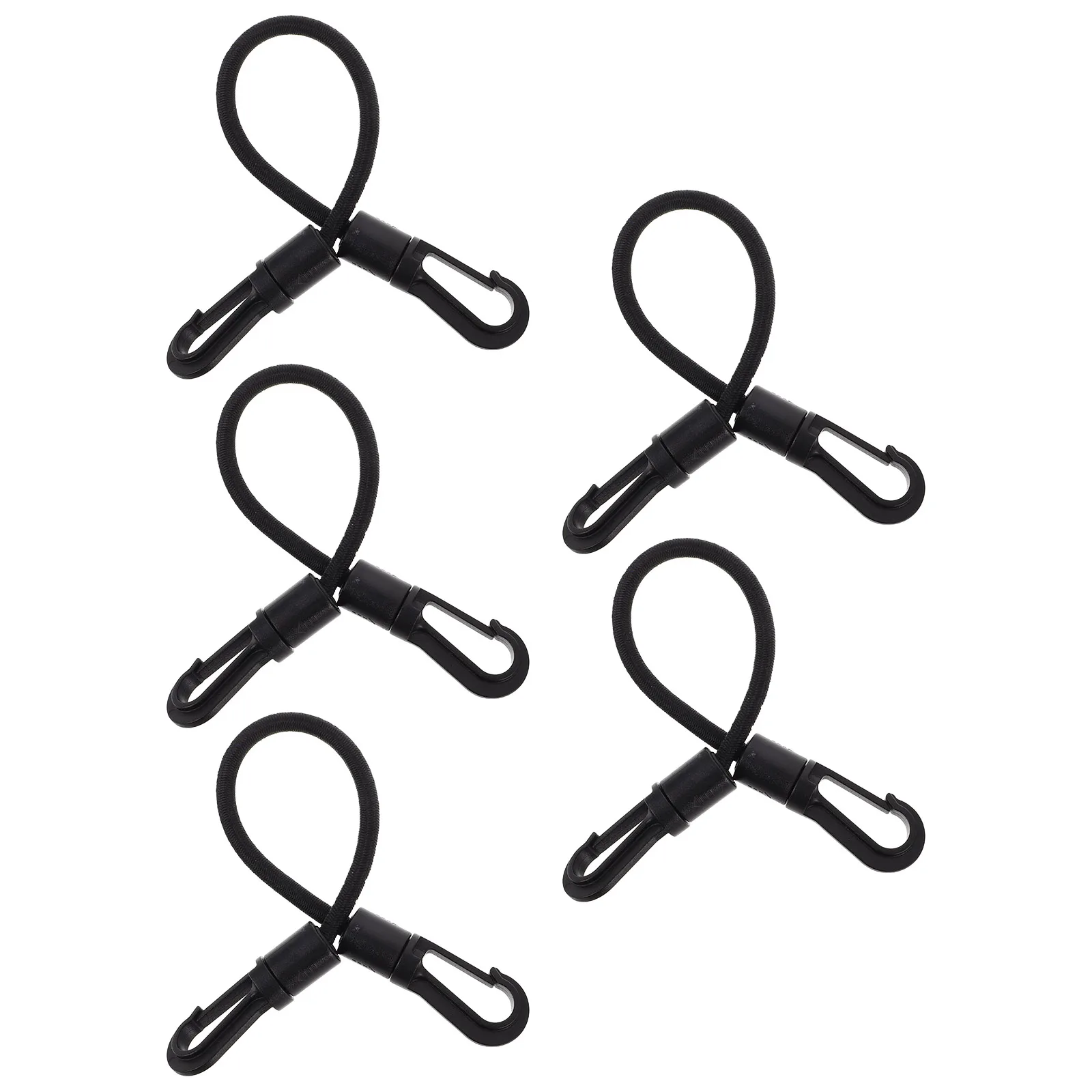 

5 Pcs Kayak Bungee Cord Hook Cords with for Camping Daily Use Ropes Elastic Hooks Supply