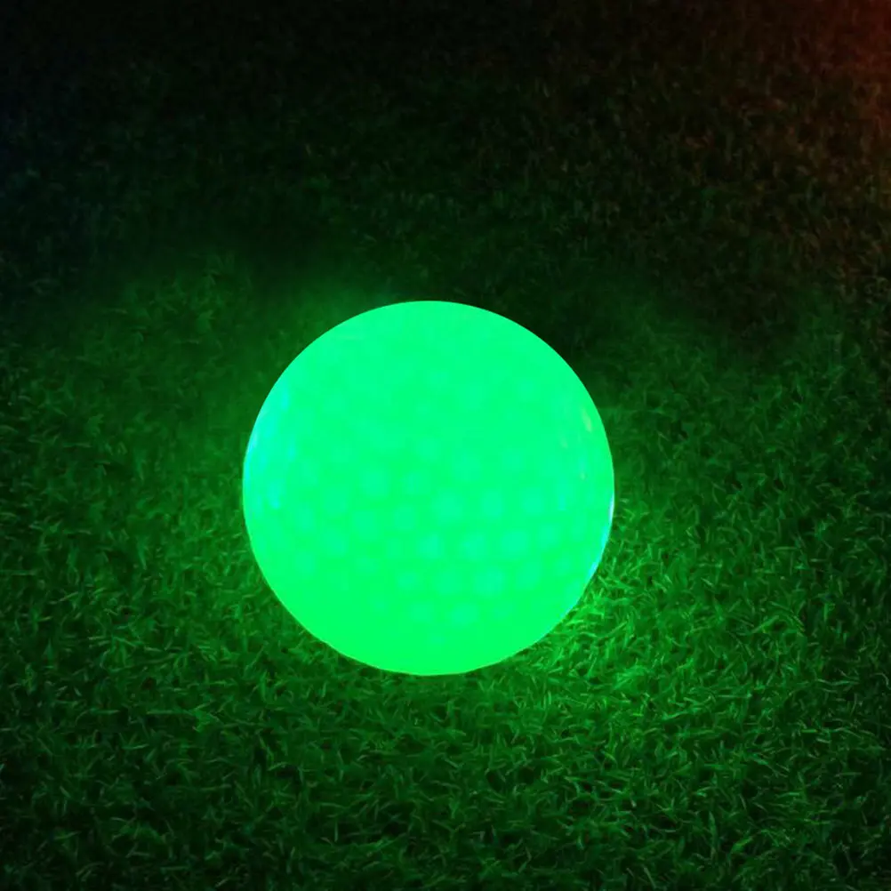 LED Glow Golf Ball for Night Practice – Impact-Activated, Ultra-Bright, Reusable Rubber, 3–5 Min Illumination