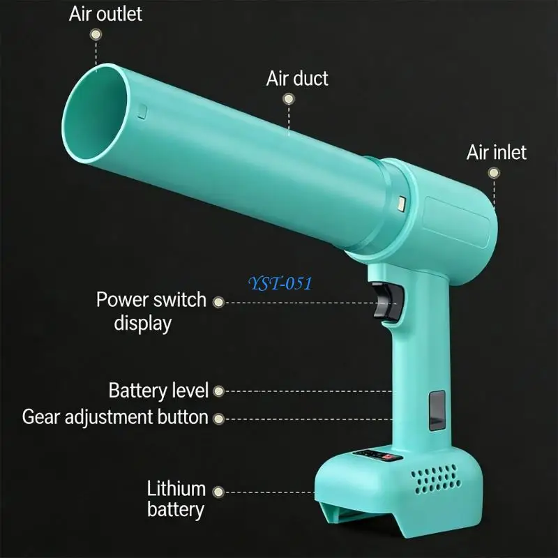 

E15A Ergonomic Handheld Air Device Contains 58m/s Wind And Long Lasting Operation Excellent For Patio And Storage Space Cleaning