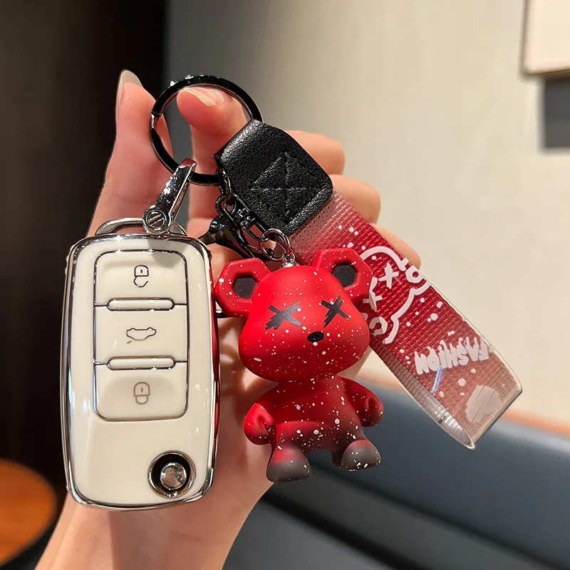 Key Protector Auto Accessories for Volkswagen New Bora, Sagitar, Polo, Tiguan, T-Roc, Lamando, Lavida,TAYRON, and Goif Sportsvan