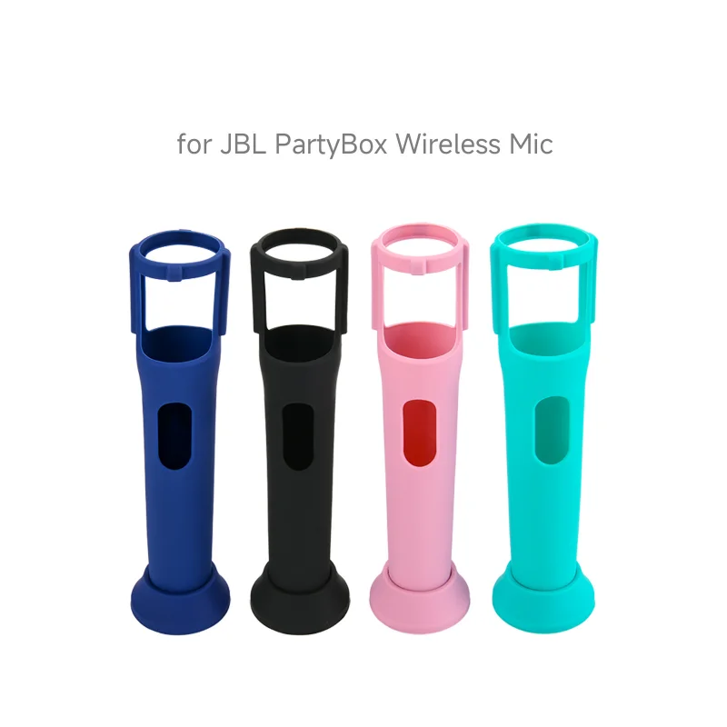 Silicone Wireless Microphone Cover Handle Cover Mic Protection Ring Rod Anti-Rolling Protector For JBL PartyBox Microphone