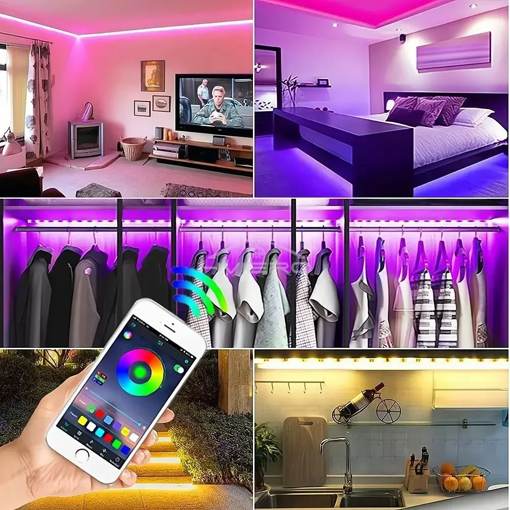 LED RGB Dimmer 24key Remote WIFI Sensor Wall Wireless Docking Connector Timing Intelligent Controller Ceiling Ambient Decoration