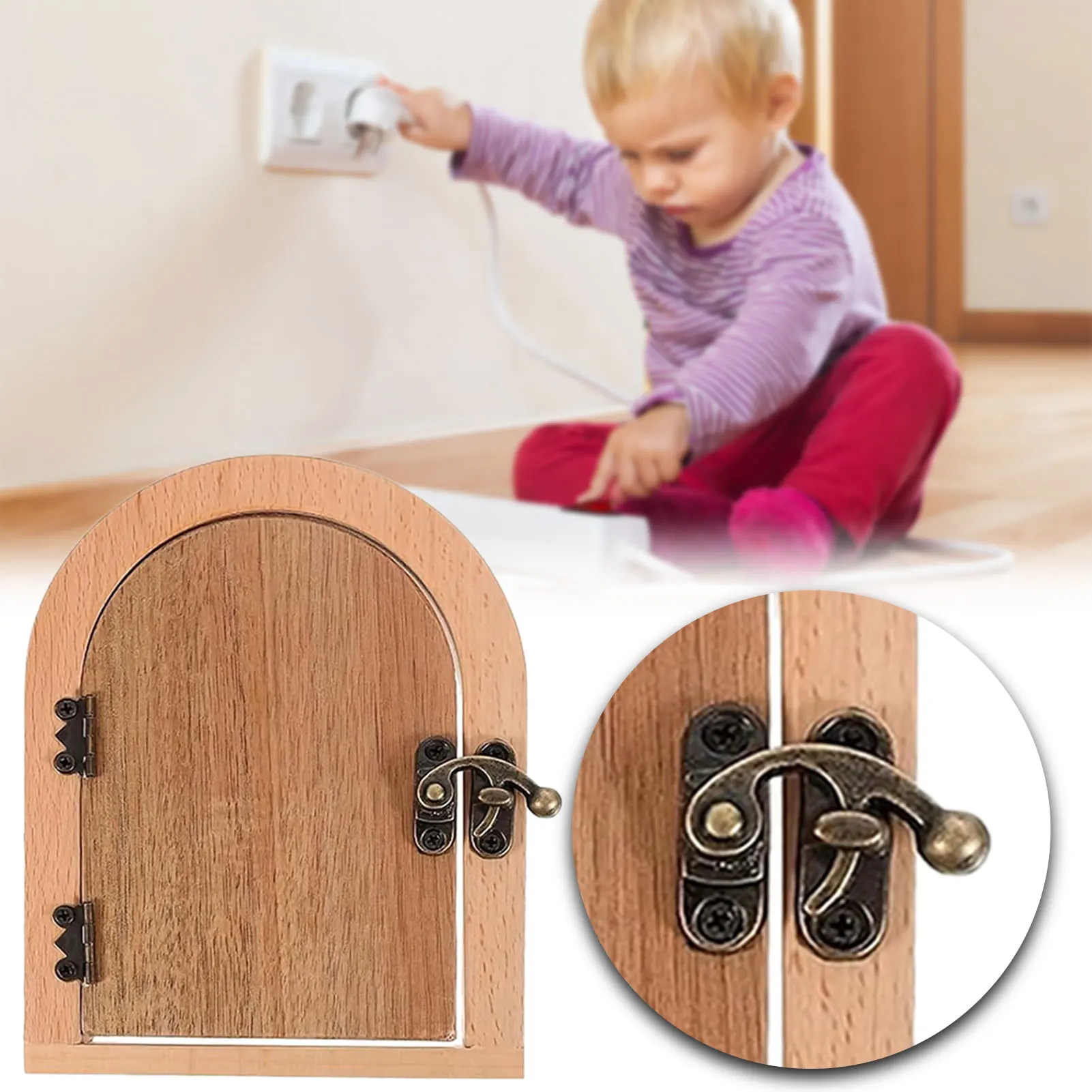 

Wood Socket Protector Modern Home Wall Outlet Cover Decorative Decorative Switch Plate Protecting Children From Exposed Outlets