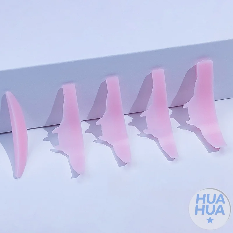 HUA HUA 5쌍 실리콘 만화 몬스터 재사용 가능 속눈썹 펌 롯드 래쉬 리프트 패드 리프팅 3D 메이크업 도구 액세서리