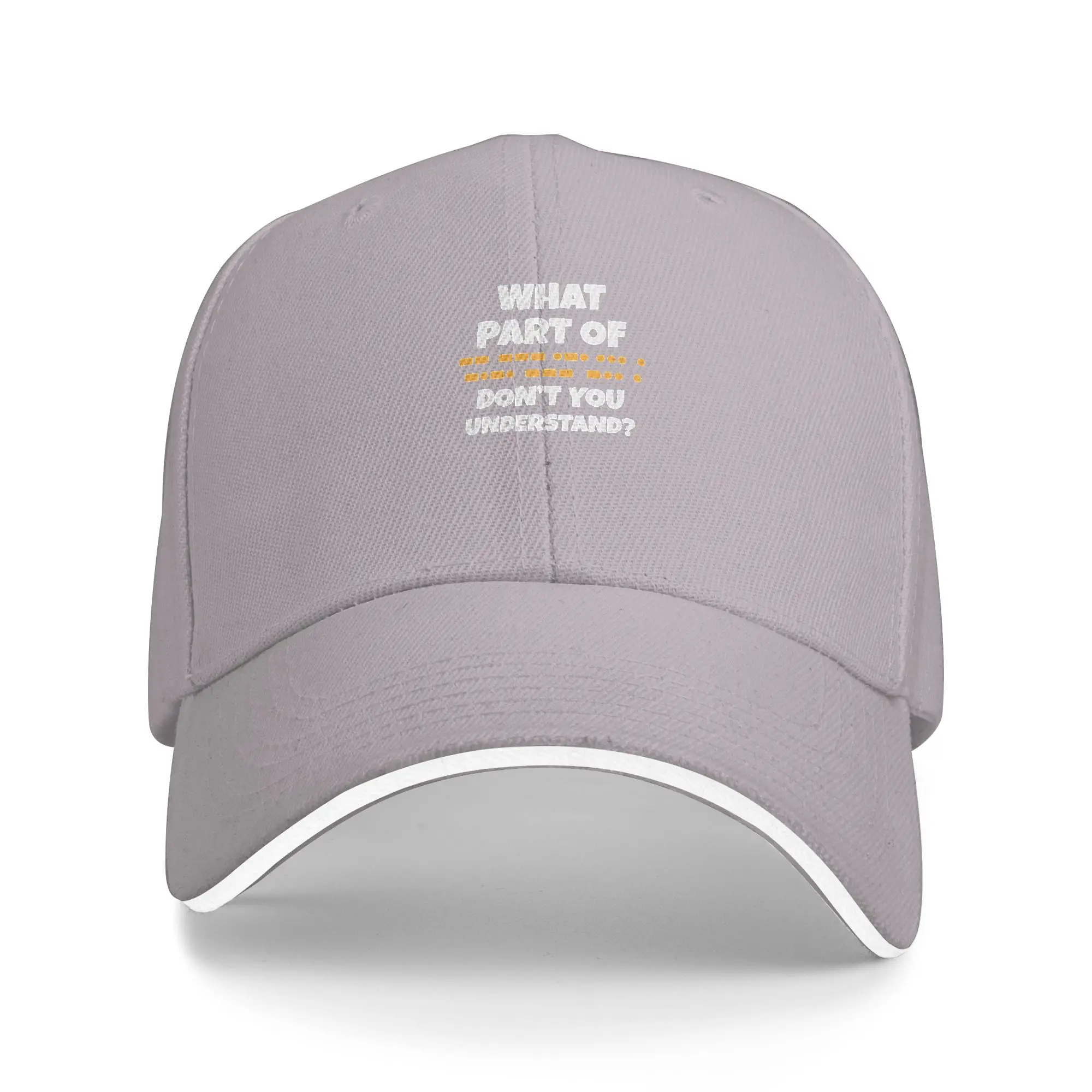 Hot Sale Funny Morse Code Ham Radio Operator Gift Baseball Cap  One Size Fits All Sharp Visors  Parade Sharp Visors