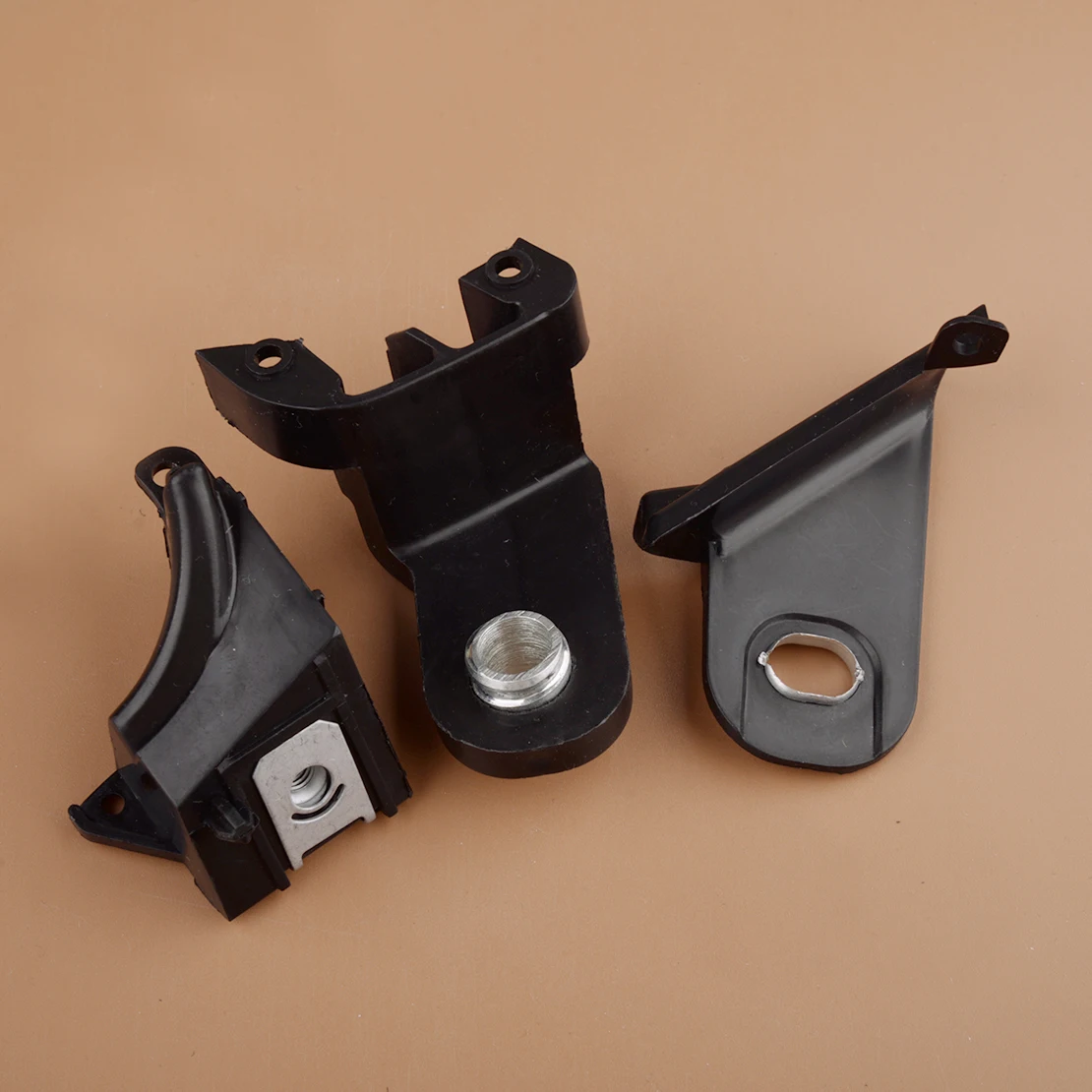 51816681 Front Right Headlight Bracket Lug Repair Kit Fit for Fiat 500 Abarth Black