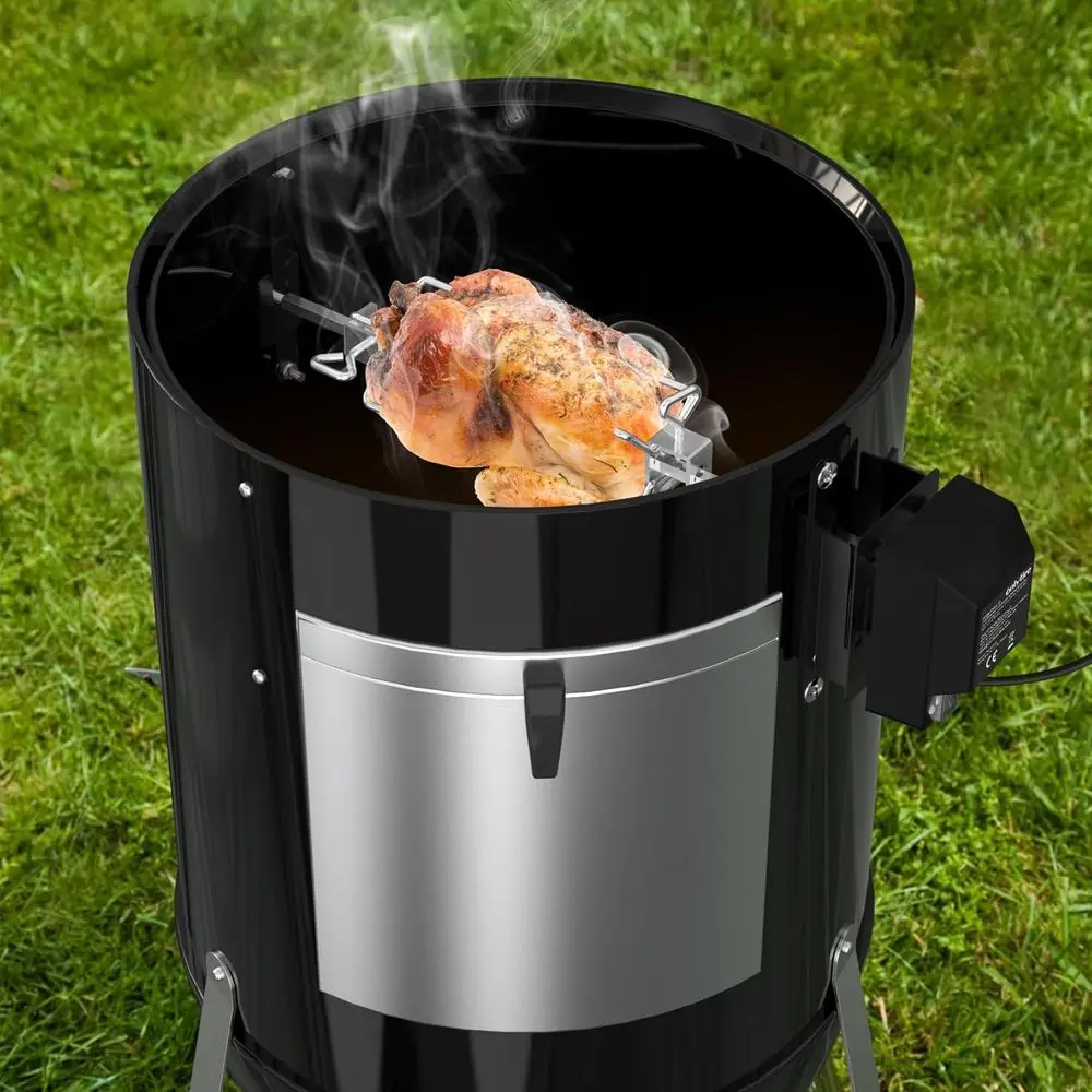 طقم مشواة للشواء من الفولاذ المقاوم للصدأ لـ Weber 18 WSM، ملحقات شواية الطبخ الخارجية