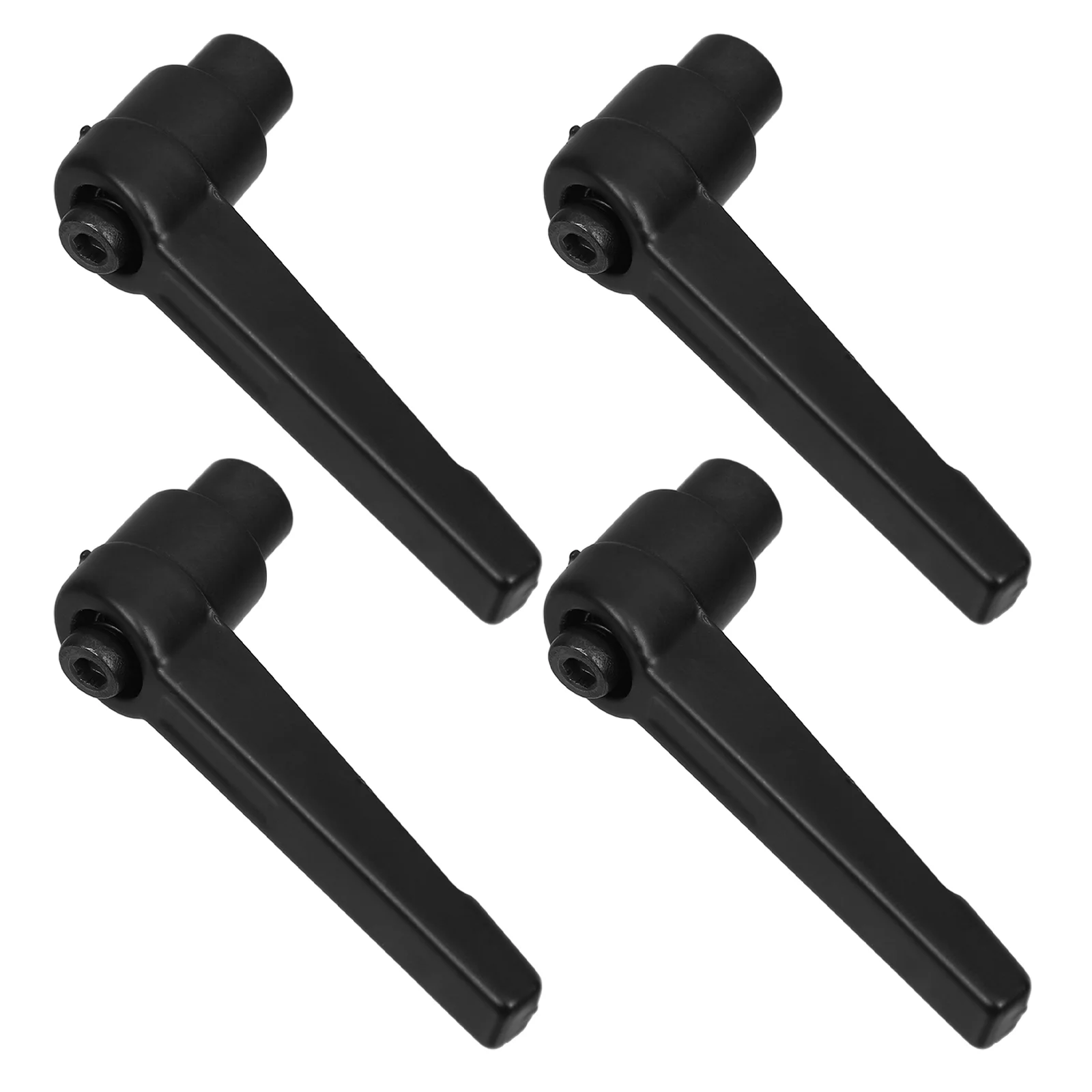 4 Pcs Handle Screw Ratchet Release Lever Push Button Clamping Handles Knob Thread Aluminum Alloy