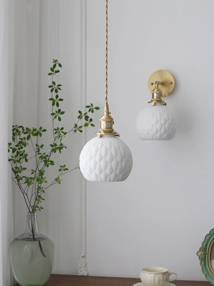 Japanese Handmade Ceramic Pendant Lights Restaurant Bedside Coffee Nordic Small Chandelier Lighting Pendente iluminação