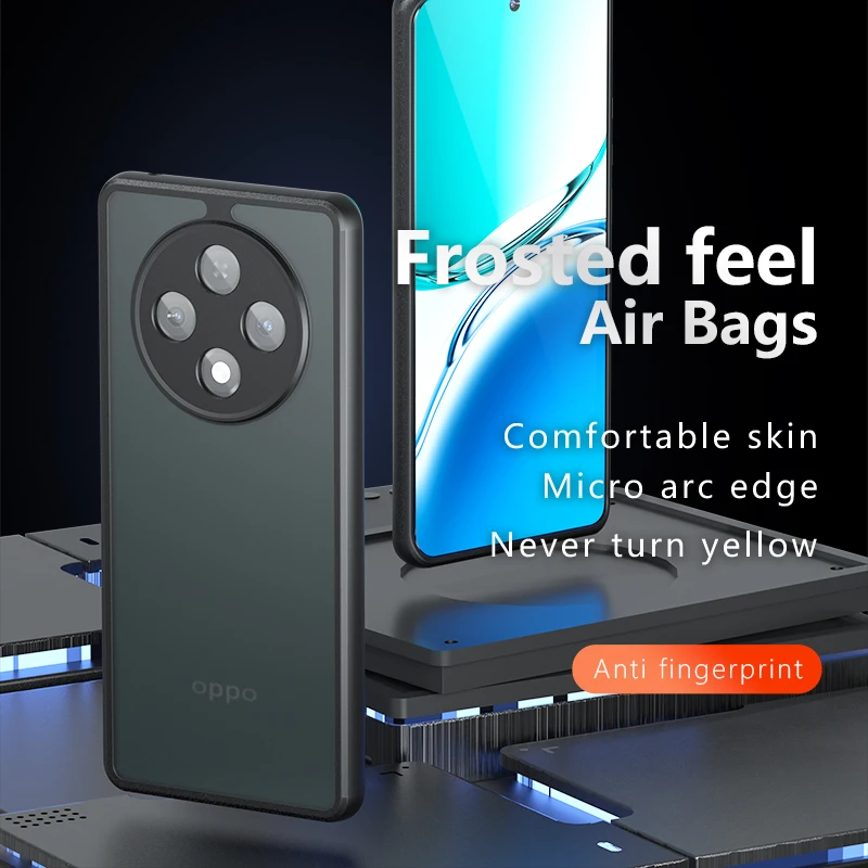 Чехол для OPPO A3 Pro Роскошный Матовый Акриловый Прозрачный чехол для OPPOA3 Pro противоударный бампер Funda