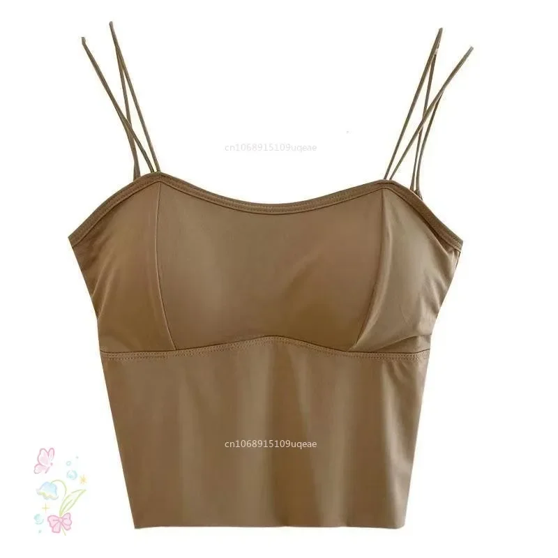 Nova camisola sem costura para mulheres fitness colheita topos verão fino elegante sexy all-match casual roupa interior de uma peça tanques topo