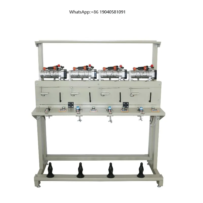 Oiling System Grooved Drum Rewinding Machine High Speed for Sewing Thread Wooden Case