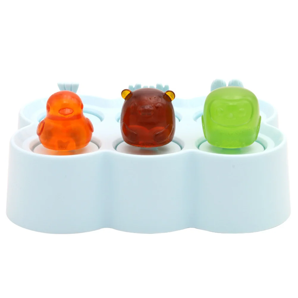 

Ice Cream Molds for Summer Time Creative Popsicle Maker Easy Clean Reusable Lightweight Portable Storage Rectangular Sky-Blue