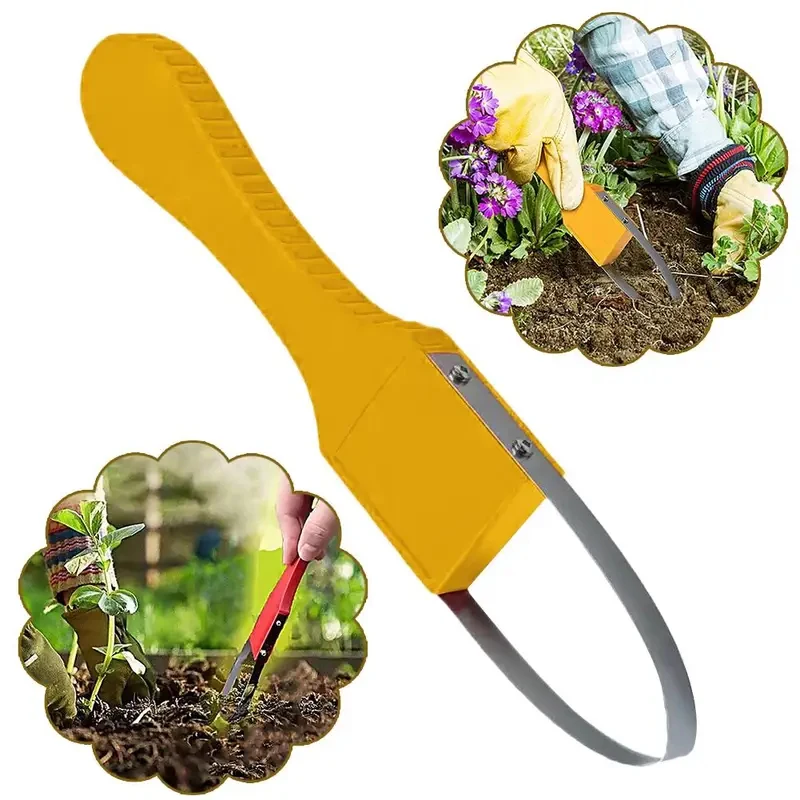 Garden Bandit Hand Loop Weeder Manual Weeding Tool Gardening Transplant Weeder Deep-Rooted Weeding Tools Gardening Supplies