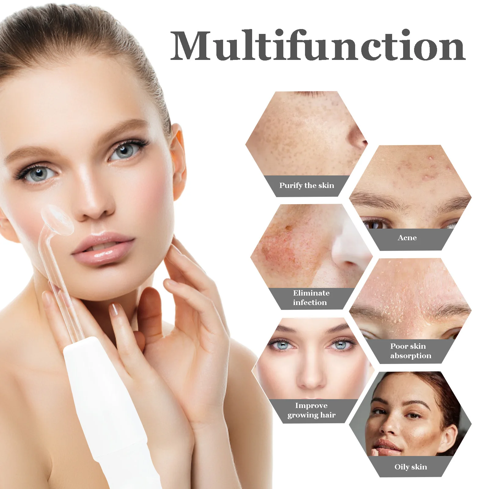 

Home Use Portable Facial Massager Skin Rejuvenation Wand