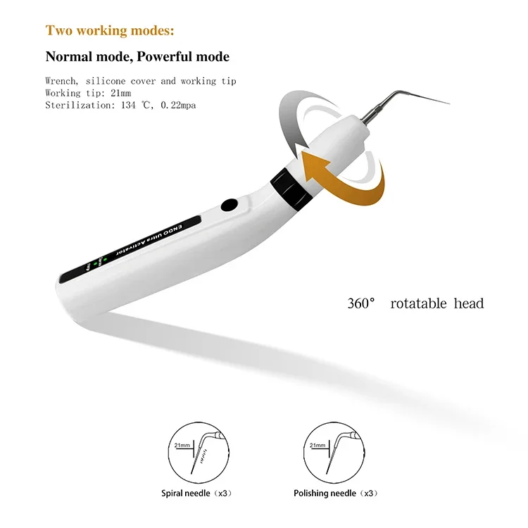 M206 Endo Activator Rechargeable Type C Charge Port Sterilizables Tips 6 pcs