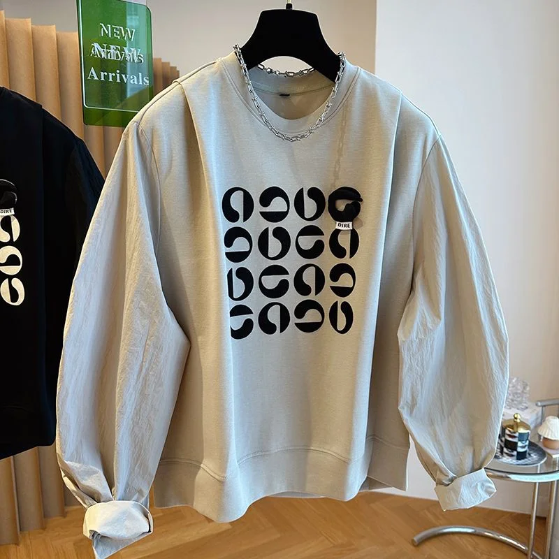 

Design Sense Весна и осень Новая модная женская толстовка с вышивкой для отдыха Джокер Свободный топ с прикрытием живота