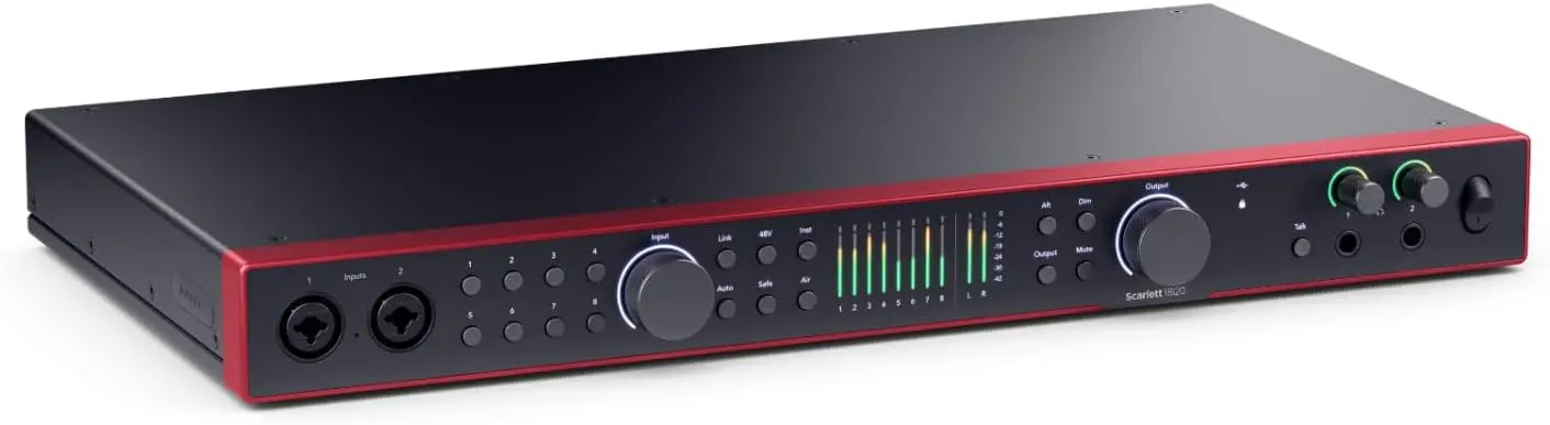 Focusrite Scarlett 18i16 4th Gen USB Audio Interface,for Songwriting, Music Production, Recording,and Podcasting — High-Fidelity