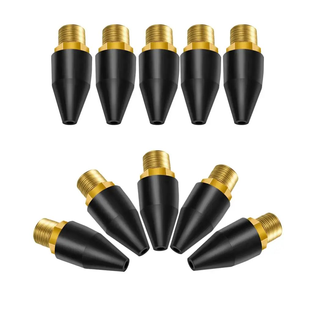 Alloy Rubber Tip Set Air Blow Nozzle Accessories Versatile Kit for Home and Auto Detailing