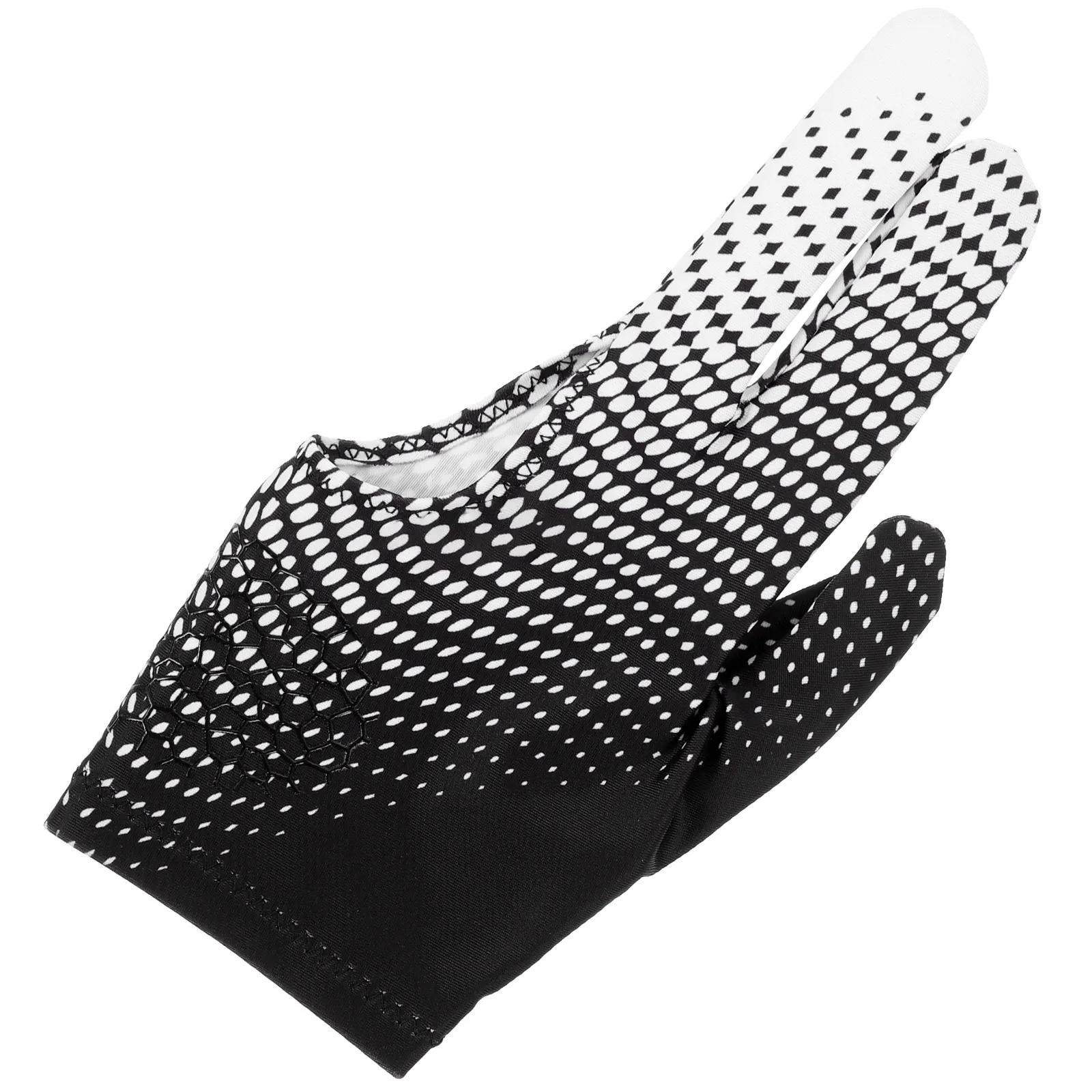 

1Pcs Billiard Cue Glove 3 Fingers Anti-Slip Snooker Glove High Elastic Breathable Lightweight Elastic Wrist Fit