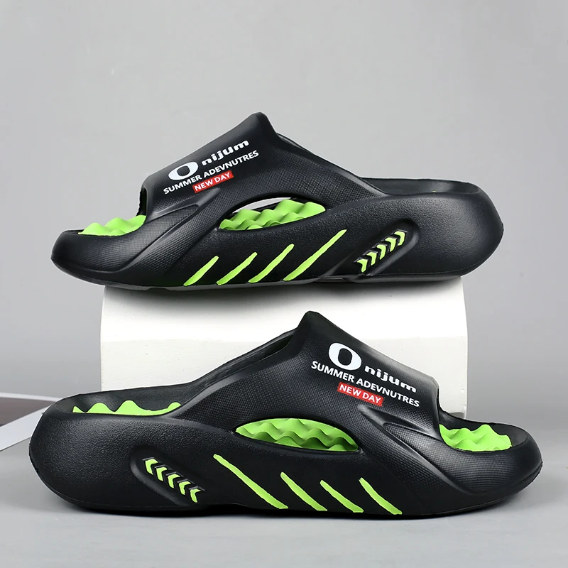 Hohe Qualität Männer Massage Hausschuhe Slides Indoor Outdoor Sandalen Strand Casual Schuhe Bequeme Sohle männer Pantoletten