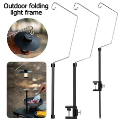 IGT Table Lantern Stand Aluminum Alloy Lamp Hanging Pole Multifunctional IGT Table Lantern Hanger for Outdoor Garden BBQ