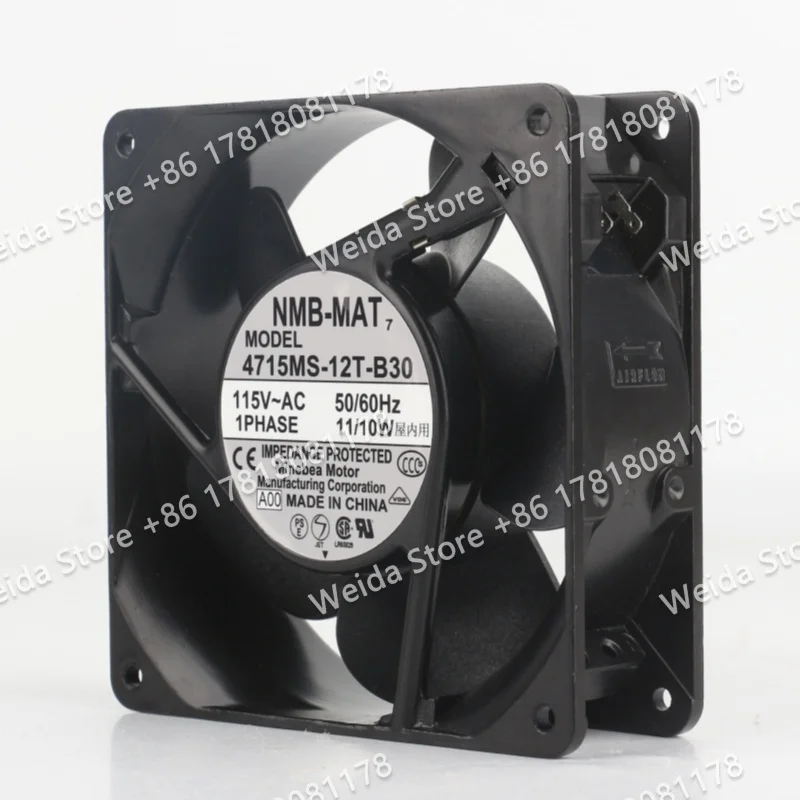 

New original NMB 12038 115V 11/10W 120X120X38MM 4715MS-12T-B30 12CM cabinet inverter Cooling fan