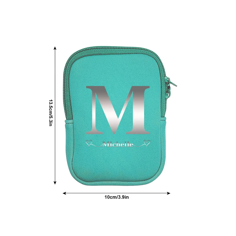 Personalized Customized Name Water Bottle Bag Gym Mobile Phone Bags Handheld Water Cup Pack Portable Id Cards Keys Wallet