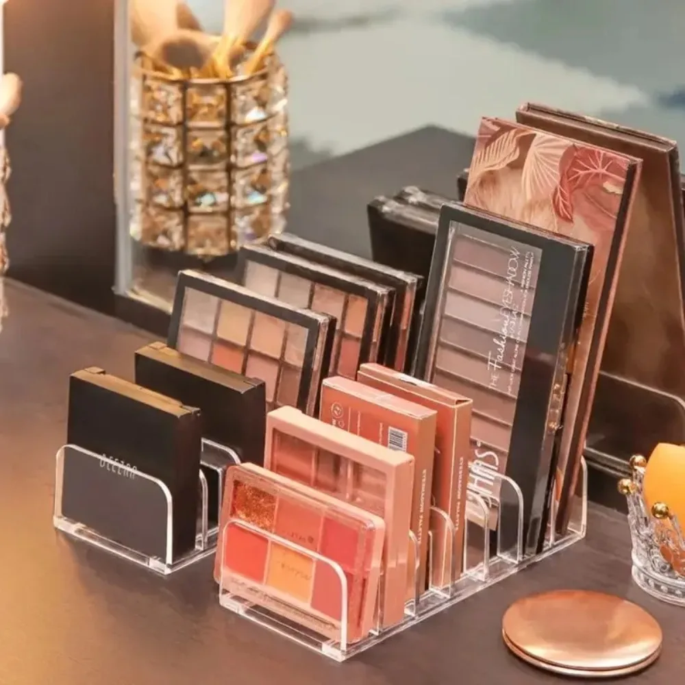 Eye Shadow Tray Storage Rack Transparent Powder Box Desktop Drawer Compartment Color Cosmetics Shelf image 2