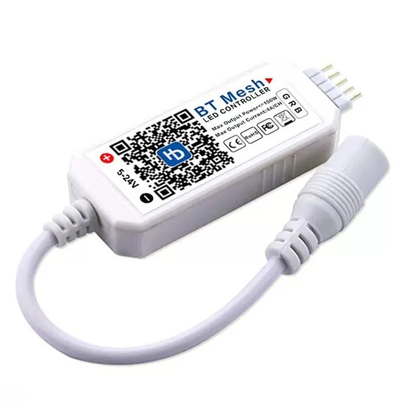 BT MESH Bluetooth Led Controller Bluetooth RGB LED Controller DC 5V-24V APP Control Smart Single Color RGBW RGB LED Strip Light
