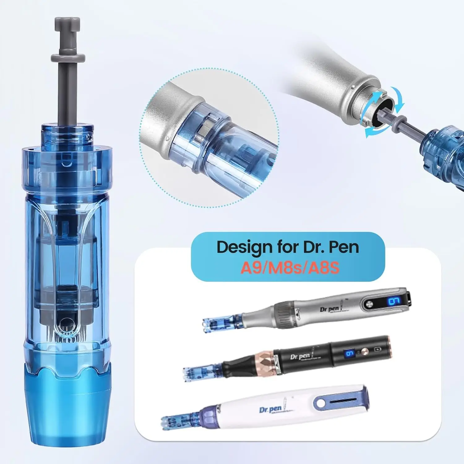Dermapen M8S-Patronen, 12/36PIN Microneedling-Patronen für A8S M8S A9 A11, Einweg-Ersatz-Microneedling-Nadeln – Detail 11