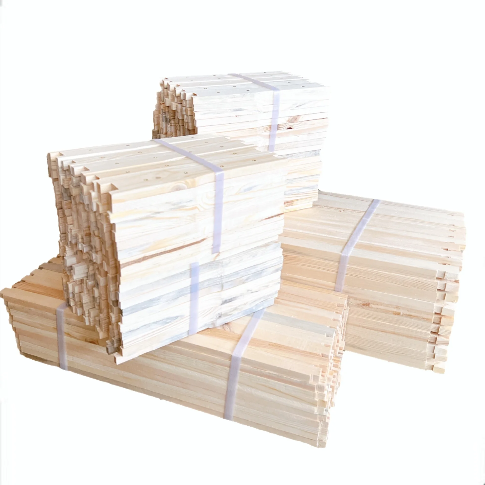 High quality pine unassembled honey beehive frame Langstroth 10 frame beehive