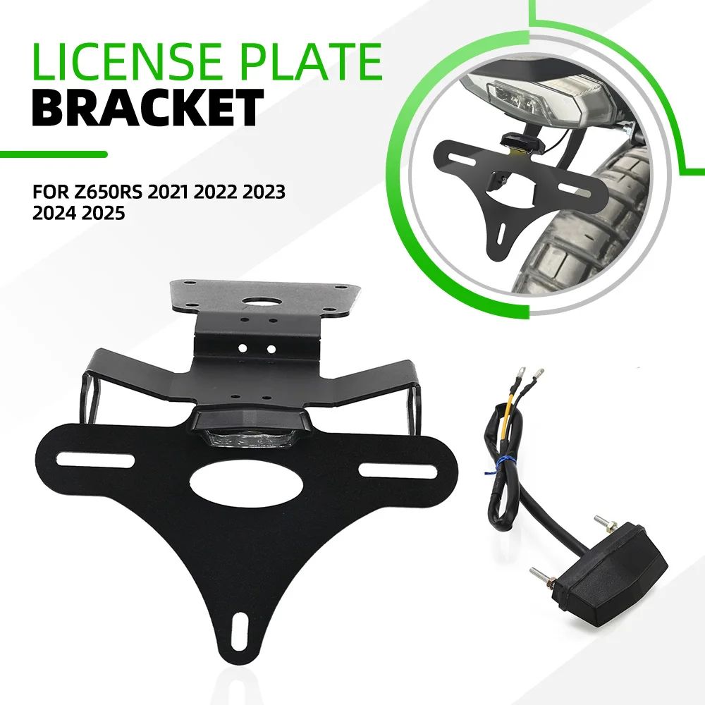 

Z650 RS Motorcycle Rear License Plate Holder Bracket Tail Tidy Fender Eliminator FOR KAWASAKI Z650RS 2021 2022 2023 2024 2025