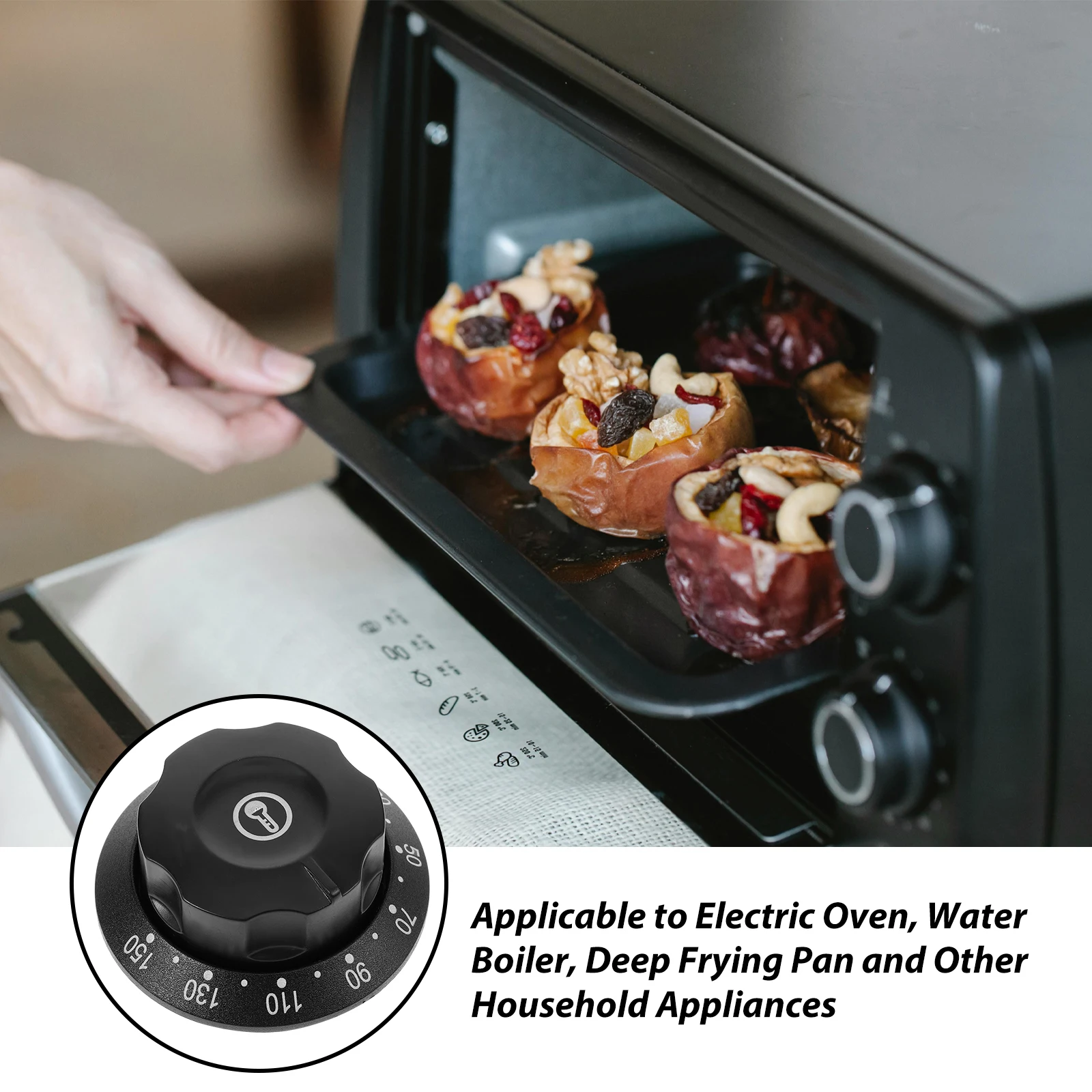 

Thermostat Cover Plate Replacement Fryer Thermal Switch Range Control Dial Temperature Control Accessory Sturdy Heat Resistant