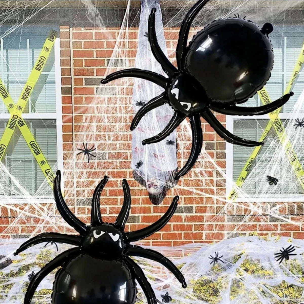 2 stücke Halloween schwarze Spinnen folie Luftballons Geburtstag Halloween Party Home Dekorationen Zubehör