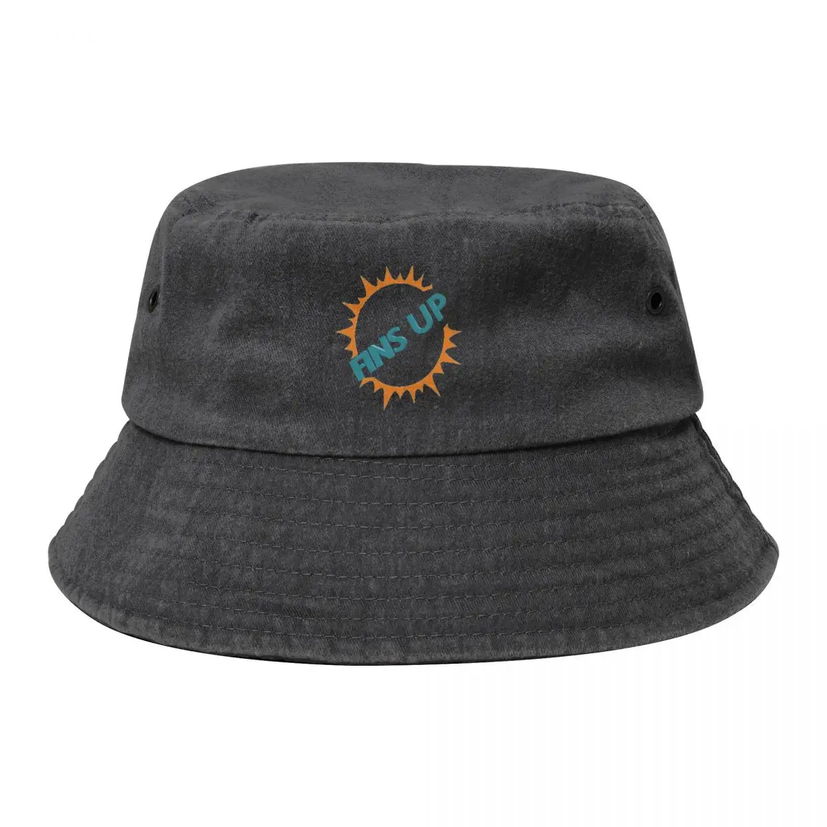 

Fins Up Miami Gear Bucket Hat Golf birthday Military Cap Man Women's Beach Men's