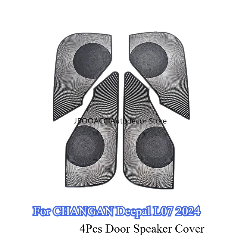 

For Deepal L07 4Pcs Stainless Steel Speaker Decorative Cover Door Horn Trims Sticker Car Interior Modification Car Accessories