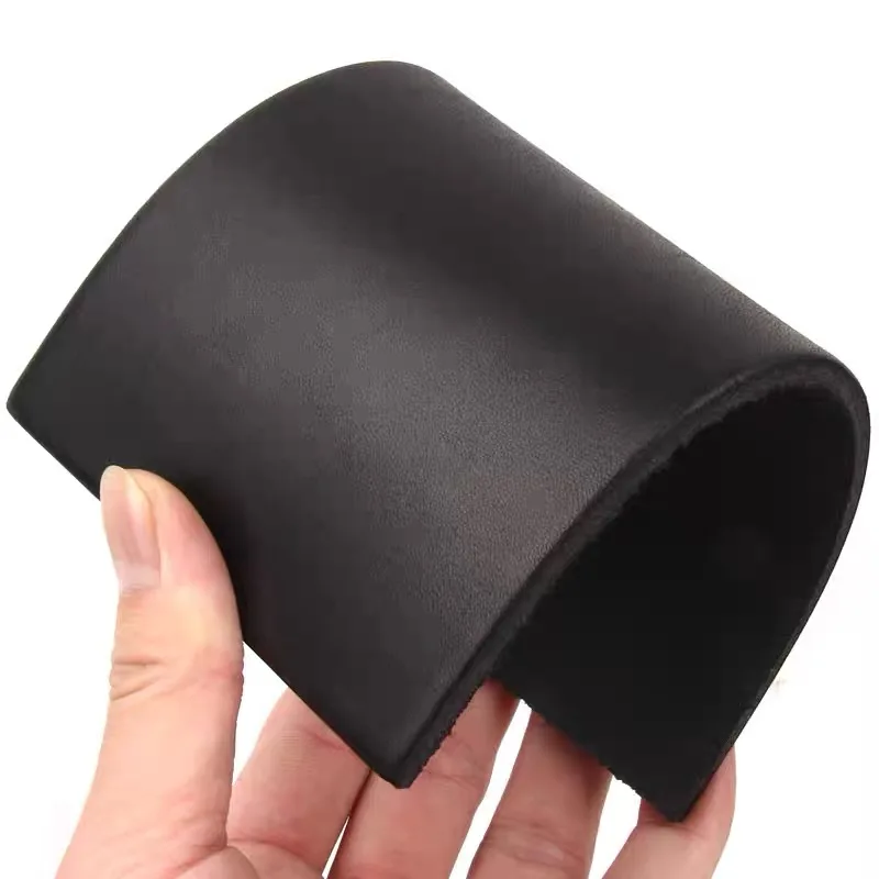 Hardcore Cowhide Tea Cup, Home Mouse Table Pad, Head Layer, Plant Blend Leather Material, 4mm Black Super Thick Waistband, Genui
