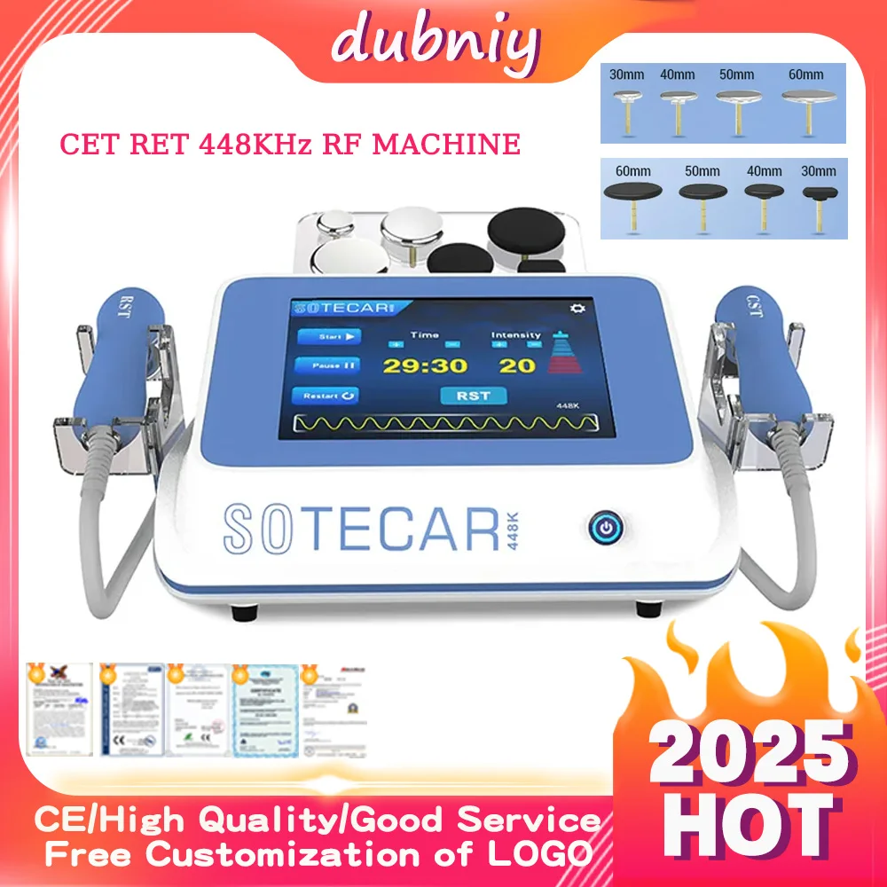 

Tecar Therapy 448KHZ CET RF Shock Wave Diathermy Machine Slimming Fat Burning Physio Device Body Shaping Microcirculation Tool
