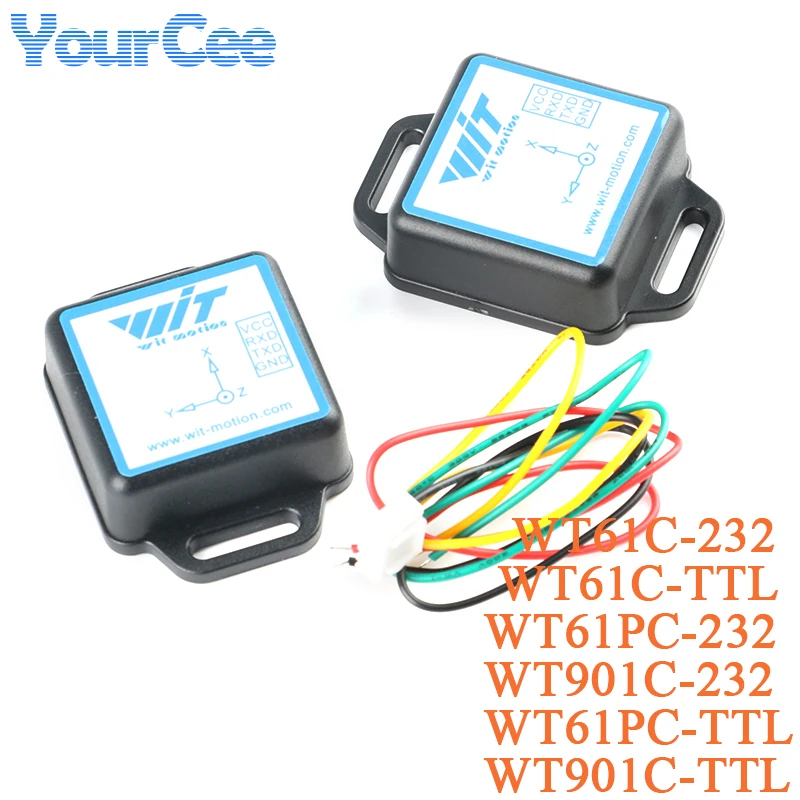 WT901C WT61PC WT61C to RS485/232/TTL 9/6 Axis IMU Sensor Tilt Angle Roll Pitch Yaw+Acceleration+Gyroscope+Magnetometer MPU9250